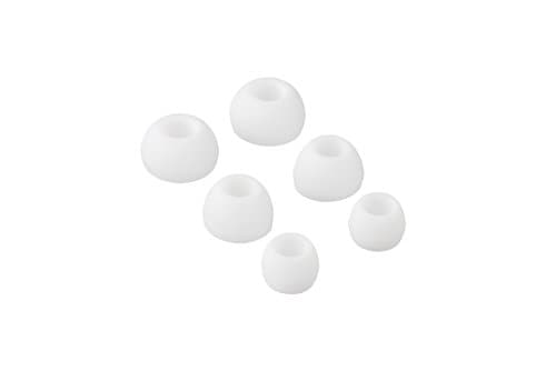 Aminori - 12 PACK Replacement Earphone Ear Gel Tips For Sony MDR CX EX Sennheiser CX IE Sharp Panasonic HJE Skullcandy ezGears JVC Phillips Creative Sony Ericsson Denon Monster Griffin JBL Headphones iPod iPad in ear Earbuds - Small Medium Large (White)
