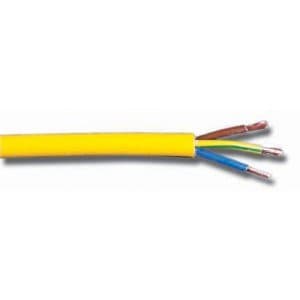 Meteorelectrical 3 Core 1.5mm Yellow Artic Flex (100m coil)
