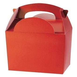 3x"Children's Red Party Lunch Box,10 Pack"