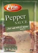 24 X ERIN PEPPER SAUCE SACHET 23g (24 PACK BUNDLE)