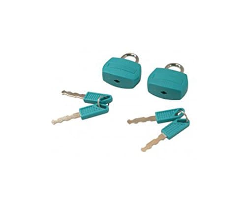 Coloured Travel Padlock 2 pk