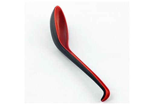 2x Asian Red/Black Soup Spoons
