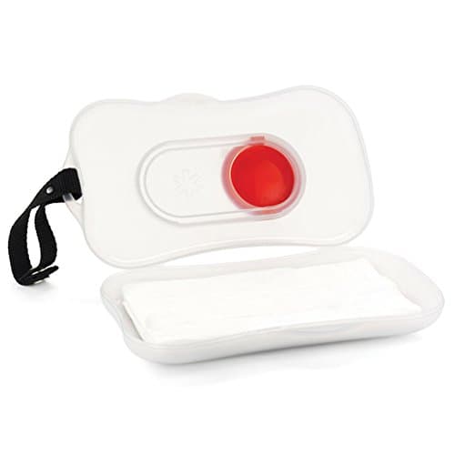 White On-The Go Wipes Dispenser, Box for Stroller, Pram