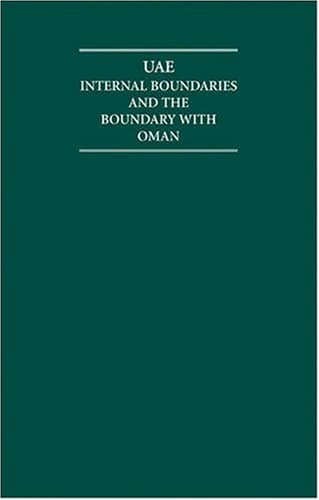 The UAE 8 Volume Hardback Set Including Boxed Maps: Internal Boundaries (Cambridge Archive Editions)