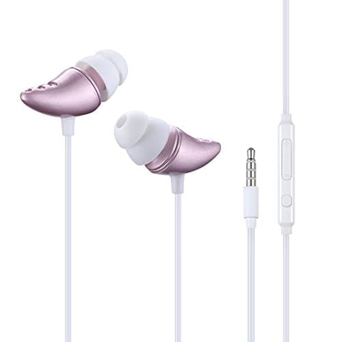 Ipsdi E10 Ox Horn Shape Earphone Headphone With Microphone Professional Monitoring auriculares 3.5mm Plug Dj Earbuds for iPhone Xiaomi Mp3 ios Android Smartphone Table PC (Purple)