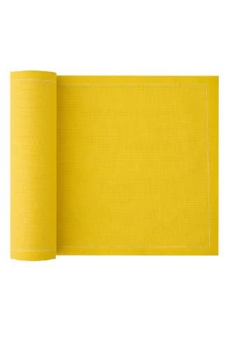 MYdrap  Cotton Placemat, 18.9" Length x 12.6" Width, Lemon (10 Rolls of 12)