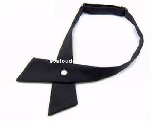 Swagger &amp; Swoon Black Crossover Bow Tie