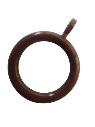 28mm Dark Brown Curtain Rings - Pack 20