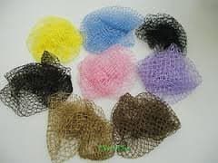 Roller Sleep In Hair Nets 2 pink, 2 brown, 2 yellow
