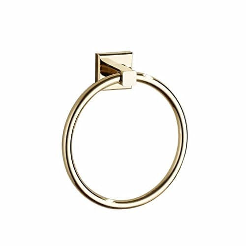 Luckyfree Bathroom Towel Ring Gold Copper