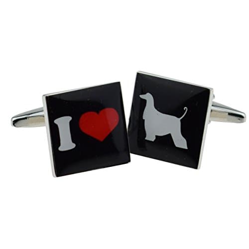 I Love Afghans Cufflinks X2BOCS197