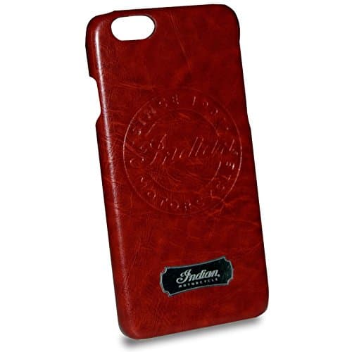 Indian Motorcycles iPhone 6 Officially Licensed 3-D Hard Shell Phone Case with Motorcycle Image, Red, 01399