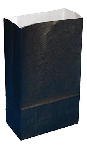 30 PAPER PARTY BAGS - BLACK
