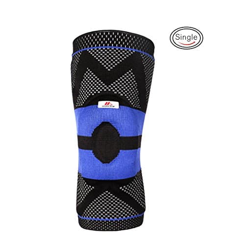 Marktop Knee Sleeve Compression Knee Support Brace for Running Biking Basketball for Arthritis Relief/Joint Pain/Injury Recovery- Single M5111 (XL)