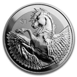 2018 British Virgin Islands Reverse Pegasus 1oz Silver Coin