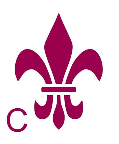 Metal Monkey Fleur De Lys Lis Reusable Mylar Stencil Mask Template Type C 140mm x 100mm