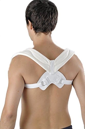 Solace Care Posture Corrector Brace | Figure 8 Clavicle Support Back Straightener | Poor Posture Improvement for Men &amp; Women | Upper Back Shoulder Aid (Medium - 28" - 32")