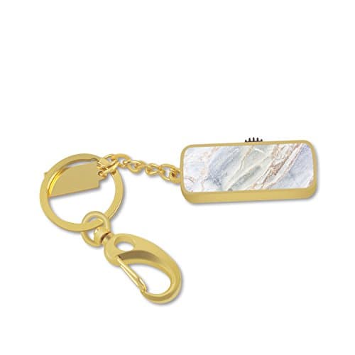 USB 2.0 Flash Drive, 16GB U Disk Personalized Memory Stick Thumb Drives with Free Key Ring, Easy to Carry (Gold - Marble2)