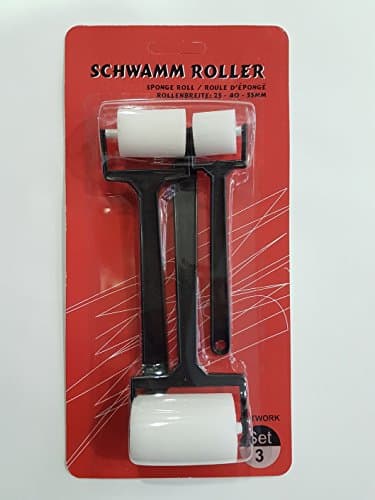 Foam Brush Set of 3 Assorted Roller EMI Craft