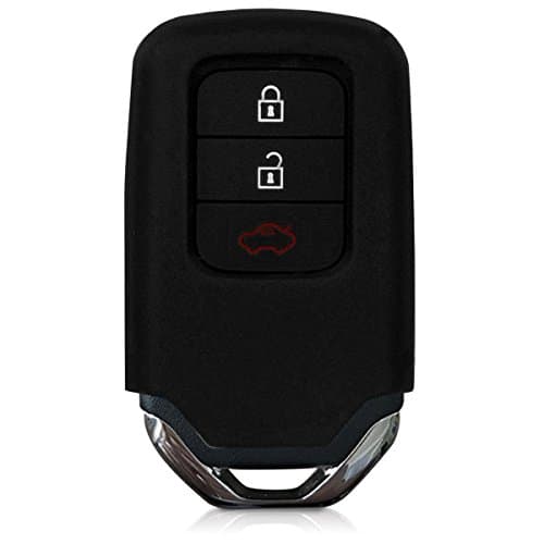 Eximone [2 Pack] Silicone Protective Car Key Cover Protector Skin for Honda (Black)