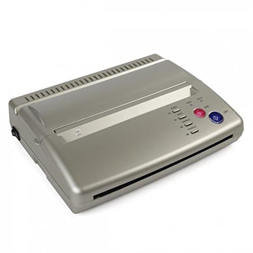 Hommii Tattoo Transfer Copier Paper Printer Machine, Thermal Stencil Maker, for Temporary and Permanent Tattoos, UK Plug (Silver)