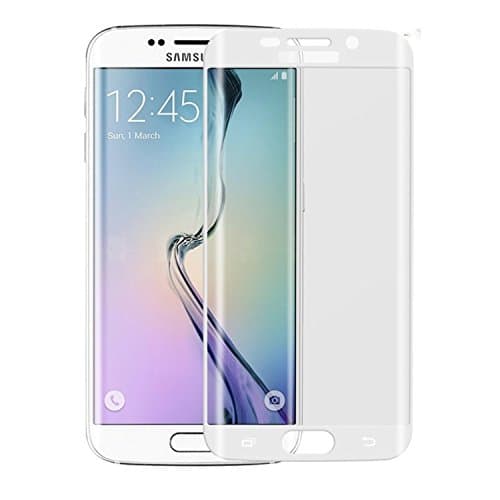 Samsung Galaxy S6 Edge Screen Protector, VeKite (TM) 3D Curved Full Coverage Premium Thin Tempered Glass HD Clear Film for Samsung Galaxy S6 Edge, White