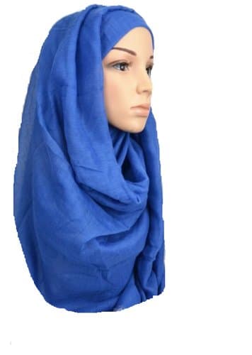 Plain Scarf Hijab Maxi Scarf Sarong Big Large Oversize Plain Colours Viscose (COBALT BLUE)