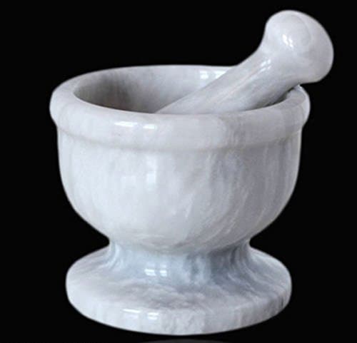 White Gloss Marble Mortar with Pestle Kitchen 6 x 6 cm Big White Marble Mortar Kitchen Mortar with Pestle Handmade Classics Home Interior Design