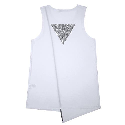 Kermit Psyche Tank Top For Men With Irregular Design KP-8002