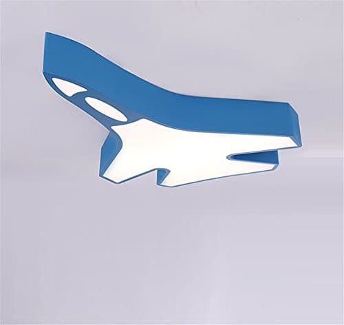 CHLIGHT 60Cm Children Room Blue Ceiling Lights Creative Acrylic Rocket Shaped Ceiling Lamps Bedroom Living Room Boy Room Girl Room Kindergarden Indoor Cartoon Pendant Lights Cute LED Lamp,A