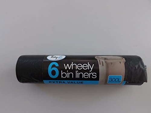 Pack of 6 300 Litre Wheely Bin Liners