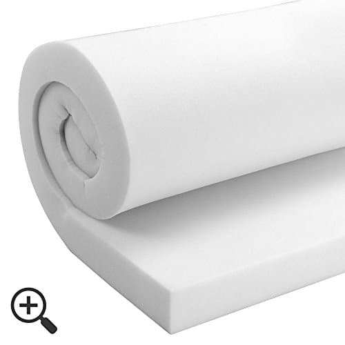 Soft White Medium Density Upholstery Foam Cushion Seat Pads. Select Any Size / Depth Cut To Size - 20 x 60 x 4