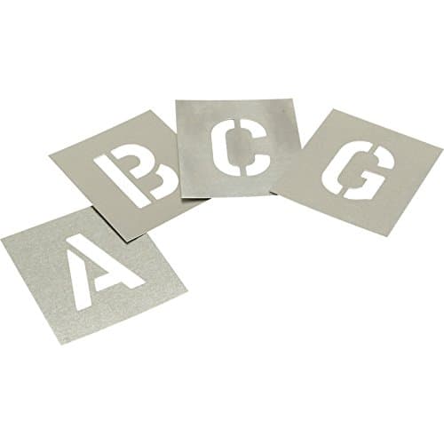 Advanced Atb Set Zinc Stencils Letters 4.In [Pack of 1] --