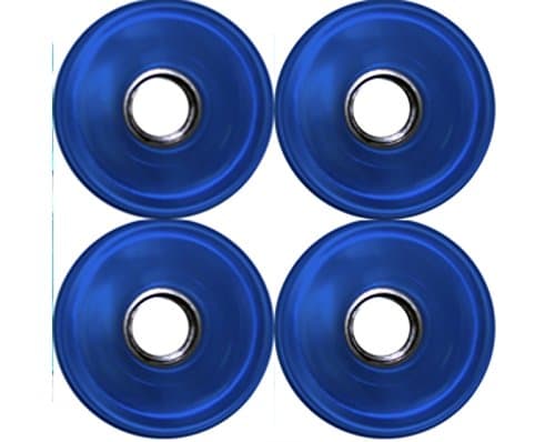 Blank Longboard Wheels Light Clear Blue 76 mm