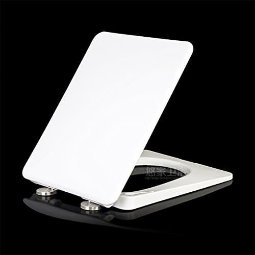 Topseh Small Round Square Toilet Cover Old Universal Buffer Slow Drop Quiet Pp Board Toilet Plate Toilet Board,Pp-86A (Pp Raw Material)Simple Modern Comfortable Bacteria Removal Home Toilet Common