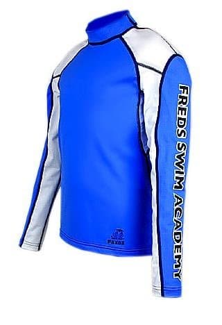 Long Sleeves Azure Blue/White Size: 152/158