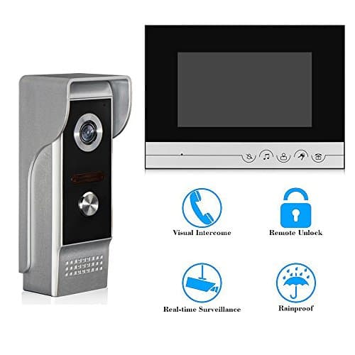 Video Intercom Doorbell, BIGWINNER HD Security Camera with32G Memory Storage/Real-Time/Two-Way Talk/ Night Vision/Monitoring/Unlocking/IP6Water-Proof