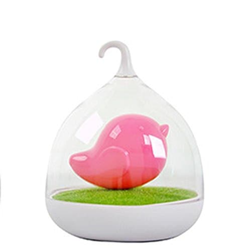 WANGXQ USB Lights Charge Touch Creative Bird Cage Light LED Smart Night Light Table Lamp Gift , pink