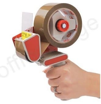OfficeForce Hand Tape Dispenser for Clear or Buff 2" (50mm) Packaging Tape - With FREE OfficeForce 'Jotter Pad' (see inset)