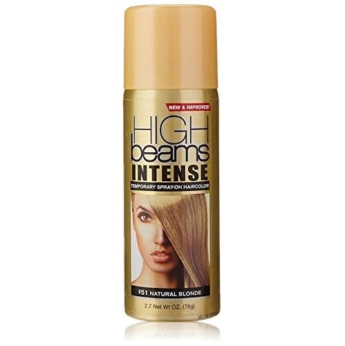 New &amp; Improved High Beams Intense Temporary Spray On Hair Color 2.7oz #51 Natural Blonde