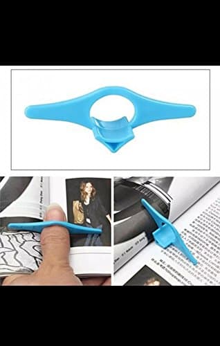 Multifunctional/Multiuse thumb bookmark, page holder, thumb book opener/holder. (Blue)