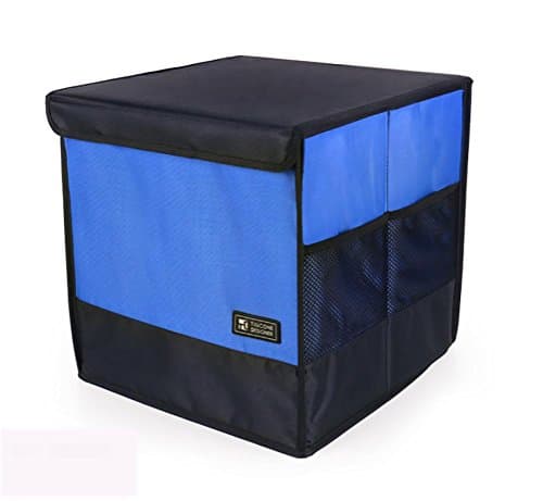 RIRI Car storage box multi-purpose vehicle storage box trunk set to the cylinder debris storage , blue