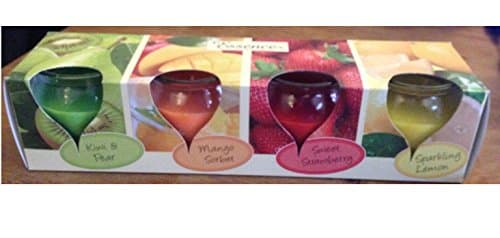 ESSENCES 4 Pack Aromatic Scented Candles Fruit Sensation candles