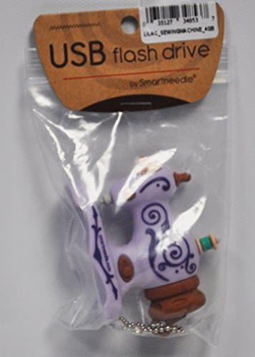 Smartneedle USB Flash Drive Lilac Antique Sewing Machine 4GB