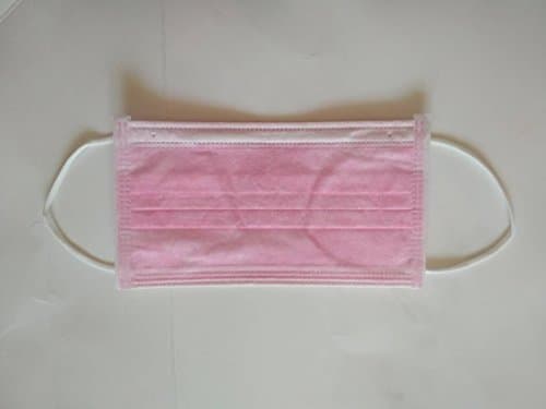 50 Pcs Disposable Earloop Face Mask Surgical Face Flu Masks 3-Layer Filter Protection Super Filter Pollen Dust and Bacteria Earloop Face Masks Dental (Pink)