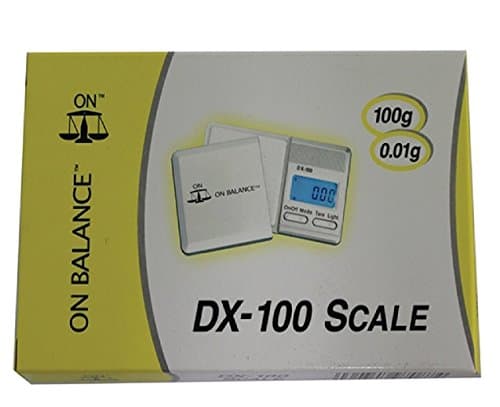 On Balance Accurate Mini Weighing Scales Notebook, Lite, Tabletop, Square, Pocket, Mini & Dual Display Scales by Lizzy® (DX-100)