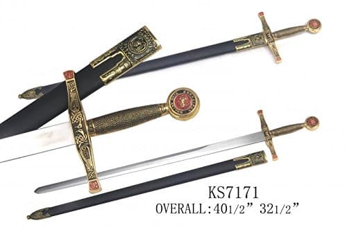 King Arthur's Medieval Sword Replica - 115 cm with Sheath
