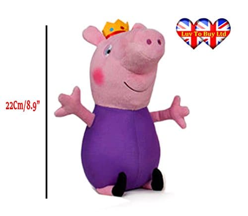 Peppa Pig Assorted Plush To 6 Characters,Original:Daddy,Mummy,Peppa &amp;George Pig (Daddy Pig)
