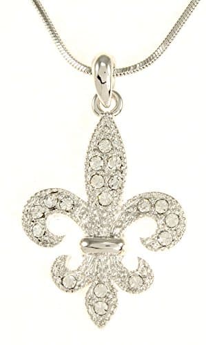 Women's Fleur-De-Lis Pendant Necklace