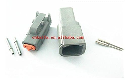 CNKF 10 Sets DTM gray PLUG 2 position way male female auto connector DTM06-2S DTM04-2P with terminals pins